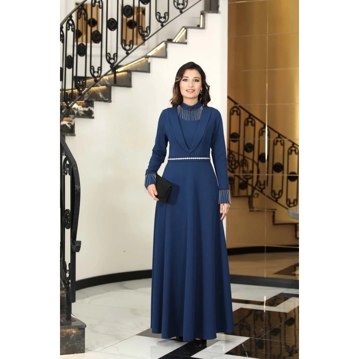 GAMZE ABİYE LACİVERT