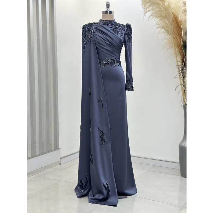 GARNİLİ ABİYE İNDİGO