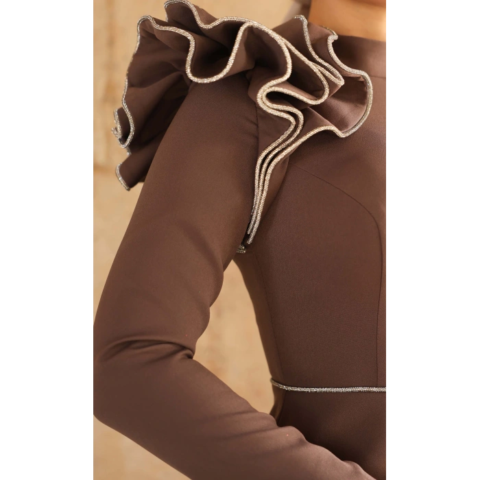 GELİNCİK ABİYE KAHVE