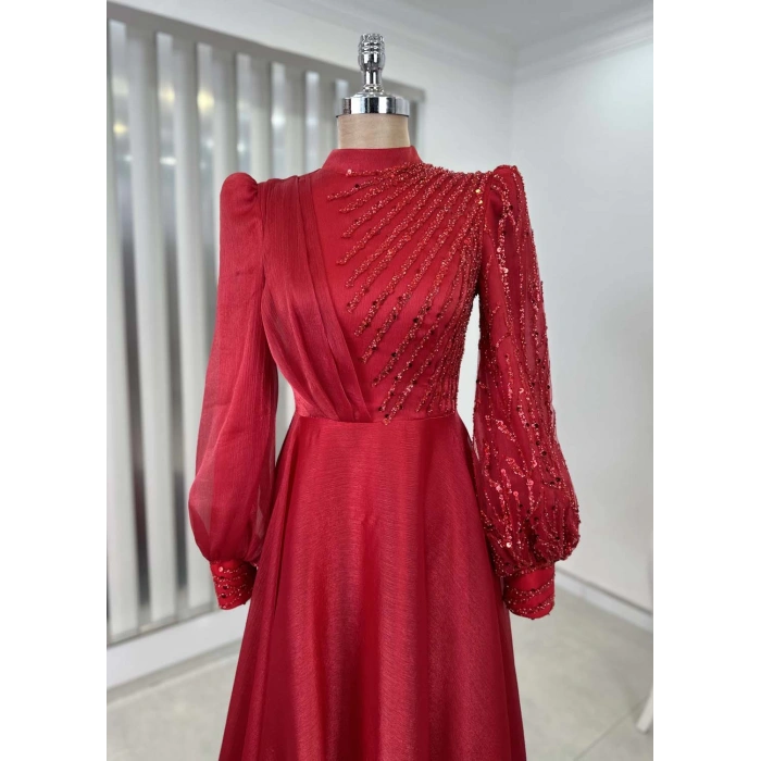 GÜNEŞ ABİYE KIRMIZI