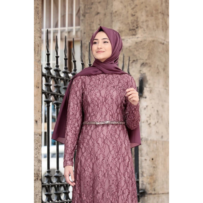 İPEK ELBİSE GÜL KURUSU