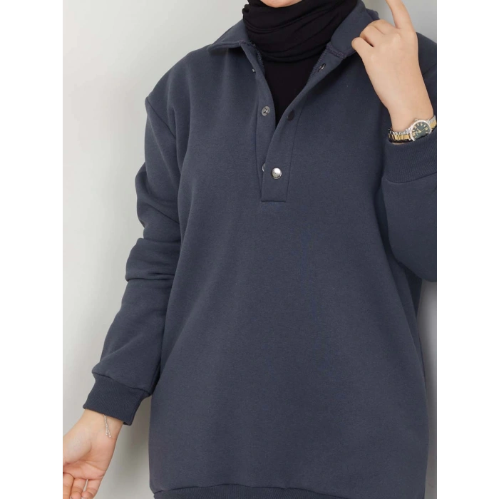 KAPŞONLU SWEATSHİRT ANTRASİT