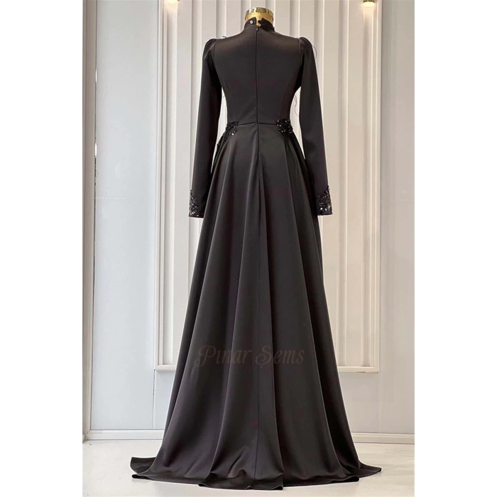 Kanaviçe Abiye Siyah