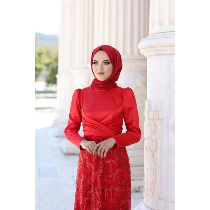 LARİN ABİYE KIRMIZI