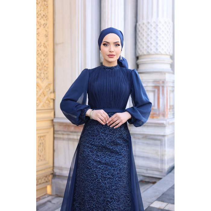 LAVANTA ABİYE LACİVERT