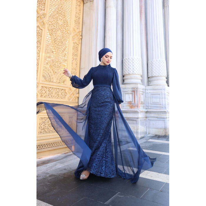 LAVANTA ABİYE LACİVERT