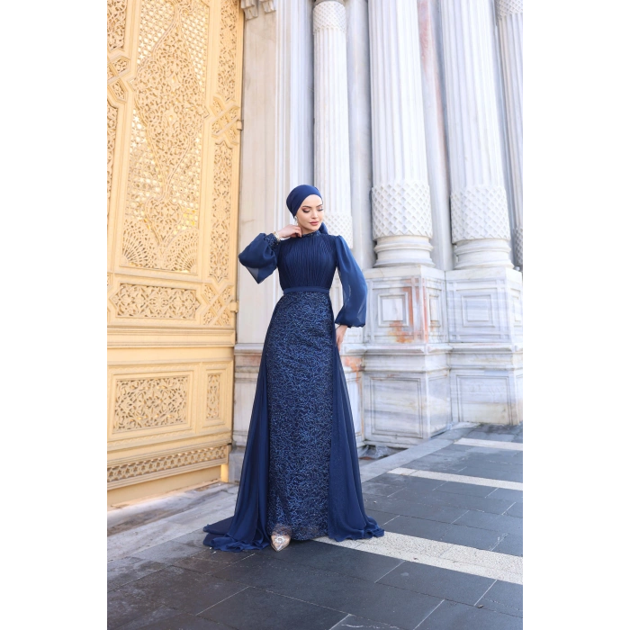 LAVANTA ABİYE LACİVERT