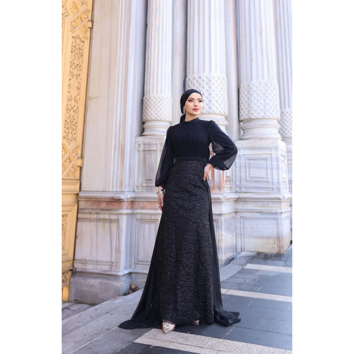 LAVANTA ABİYE SİYAH