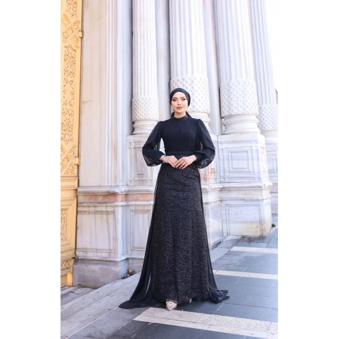 LAVANTA ABİYE SİYAH