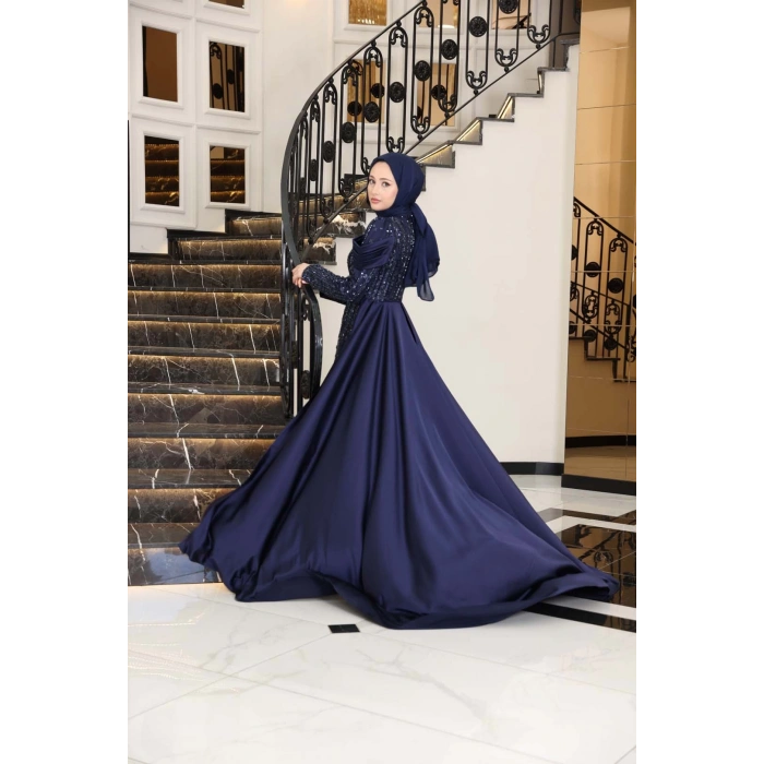 MANOLYA ABİYE LACİVERT