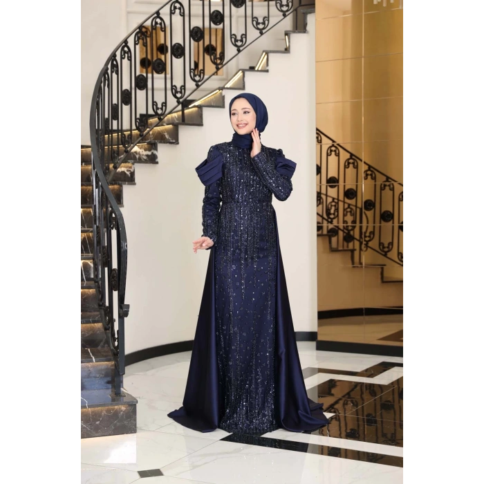 MANOLYA ABİYE LACİVERT