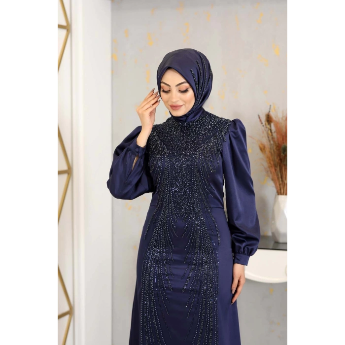 MASAL ABİYE LACİVERT