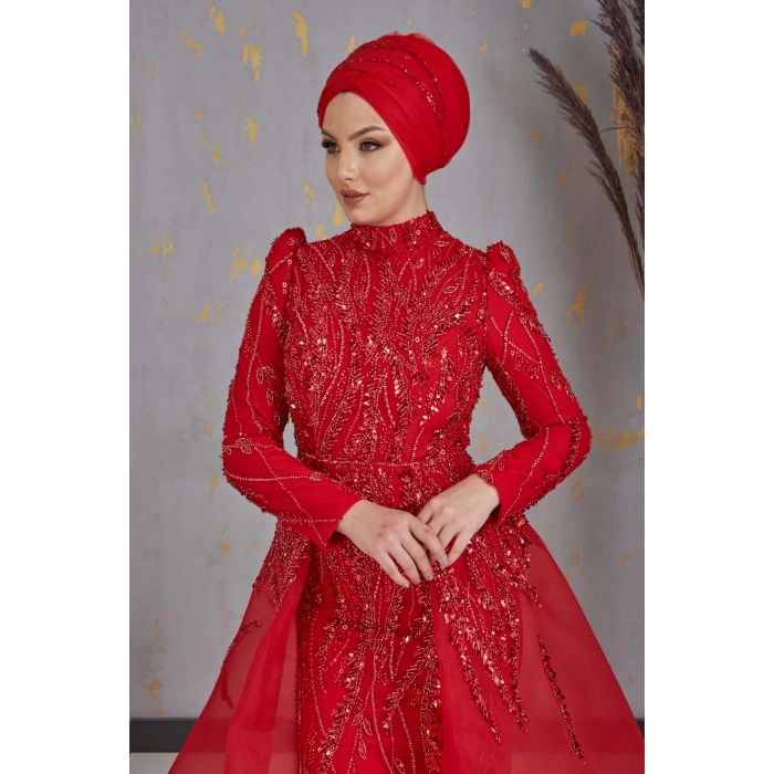 MİHRİMAH ABİYE KIRMIZI