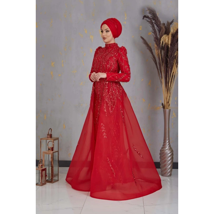 MİHRİMAH ABİYE KIRMIZI