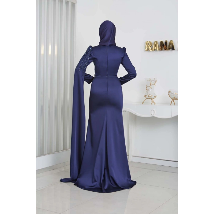 NOURA ABİYE LACİVERT