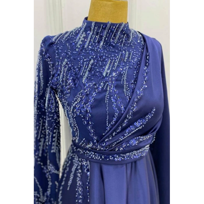 Pınar Şems Akgül Abiye Lacivert