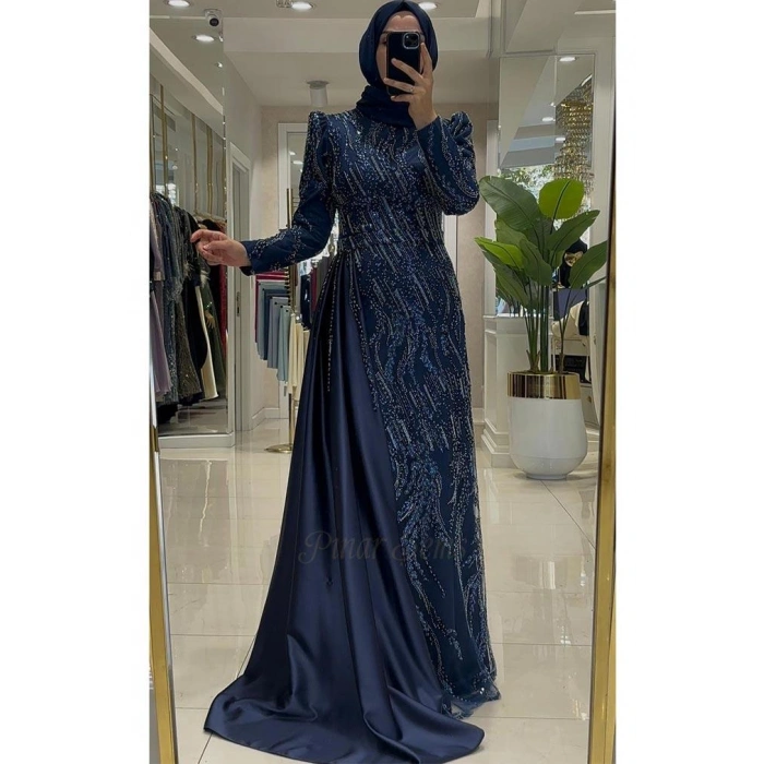 Pınar Şems Akgün Abiye Lacivert