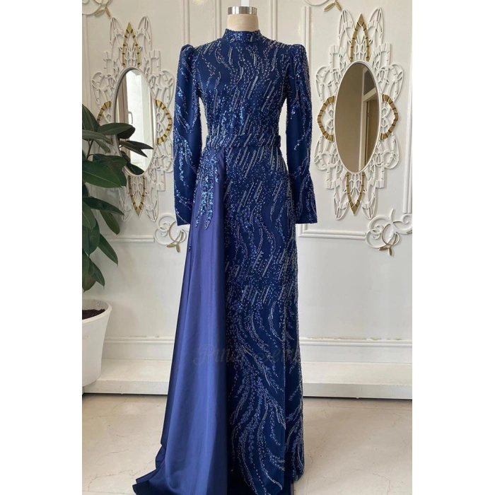 Pınar Şems Akgün Abiye Lacivert