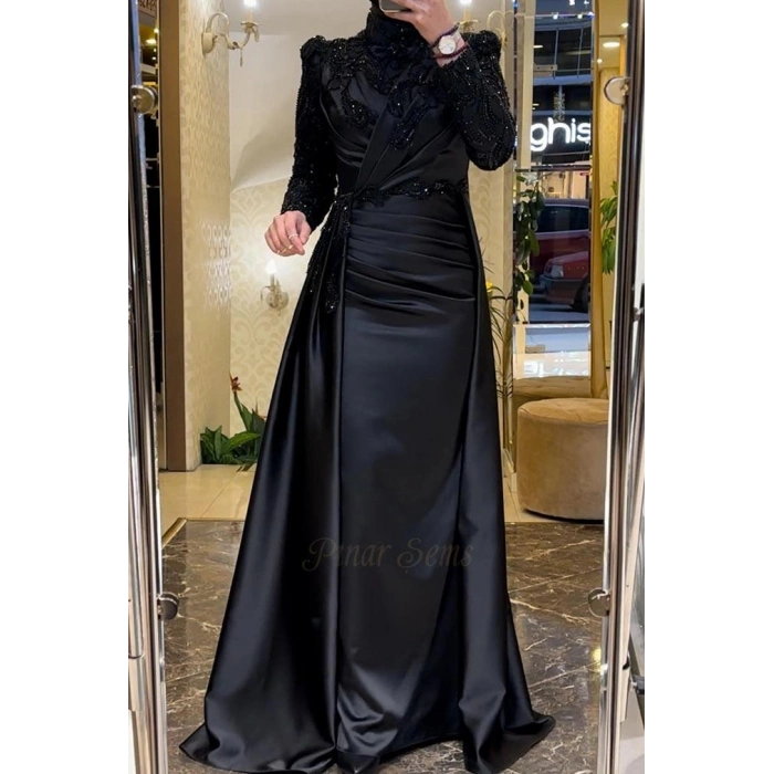 Pınar Şems Akra Abiye Siyah