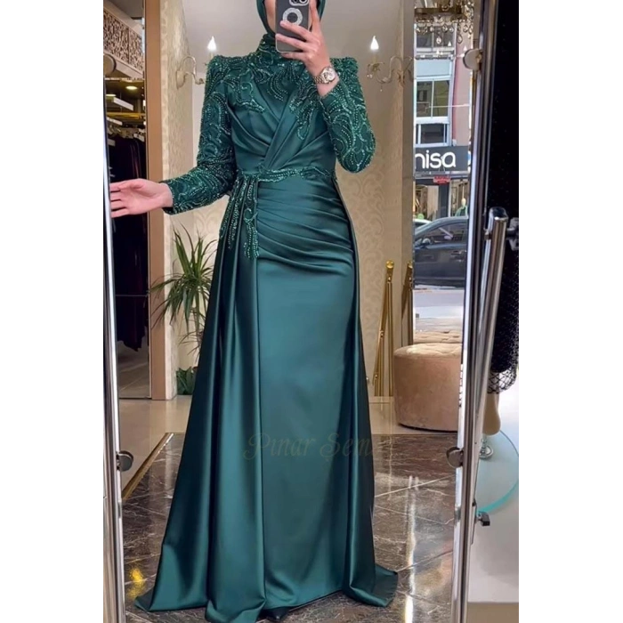 Pınar Şems Akra Abiye Zümrüt