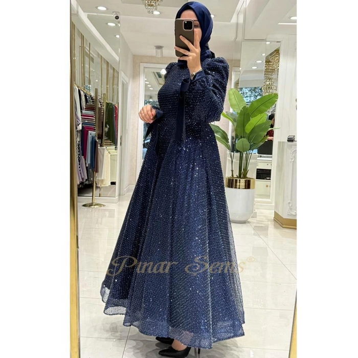 Pınar Şems Alin Abiye Lacivert