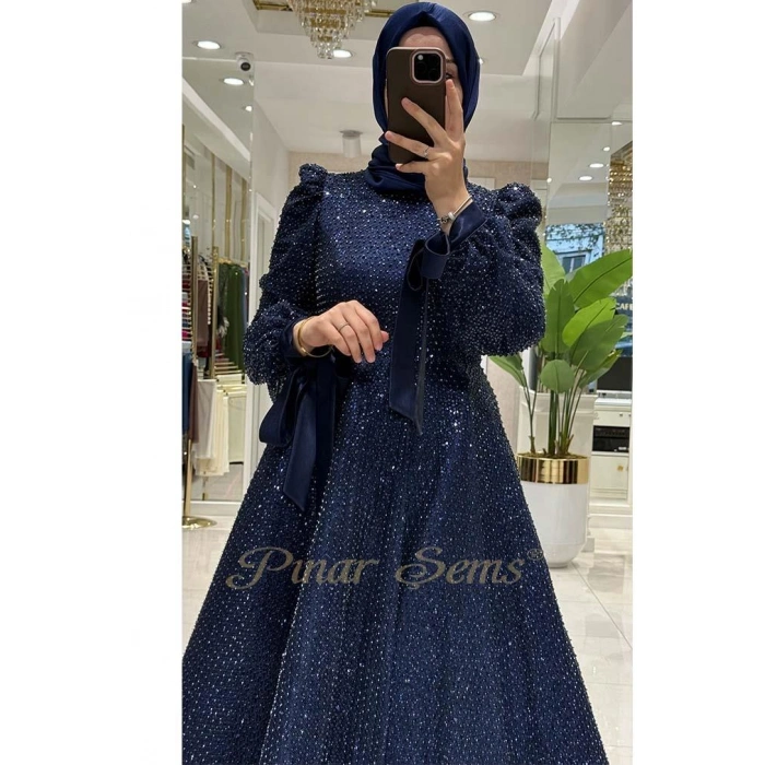 Pınar Şems Alin Abiye Lacivert