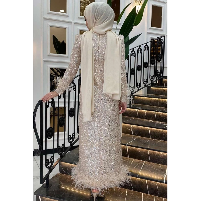 Pınar Şems Angel Abiye Gold