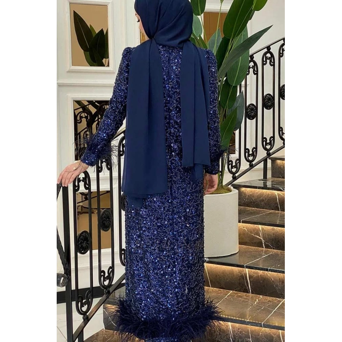 Pınar Şems Angel Abiye Lacivert