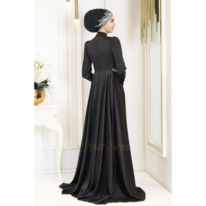 Pınar Şems Anka Abiye Siyah