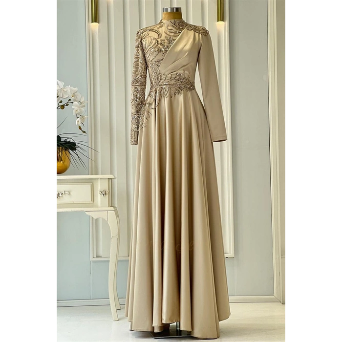 Pınar Şems Arya Abiye Gold