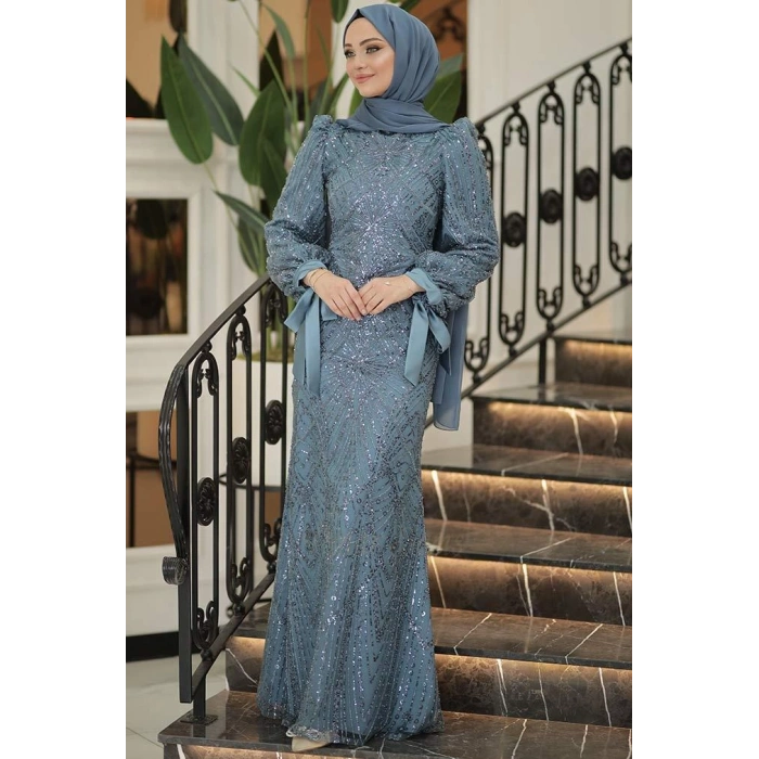 Pınar Şems Aylin Abiye İndigo