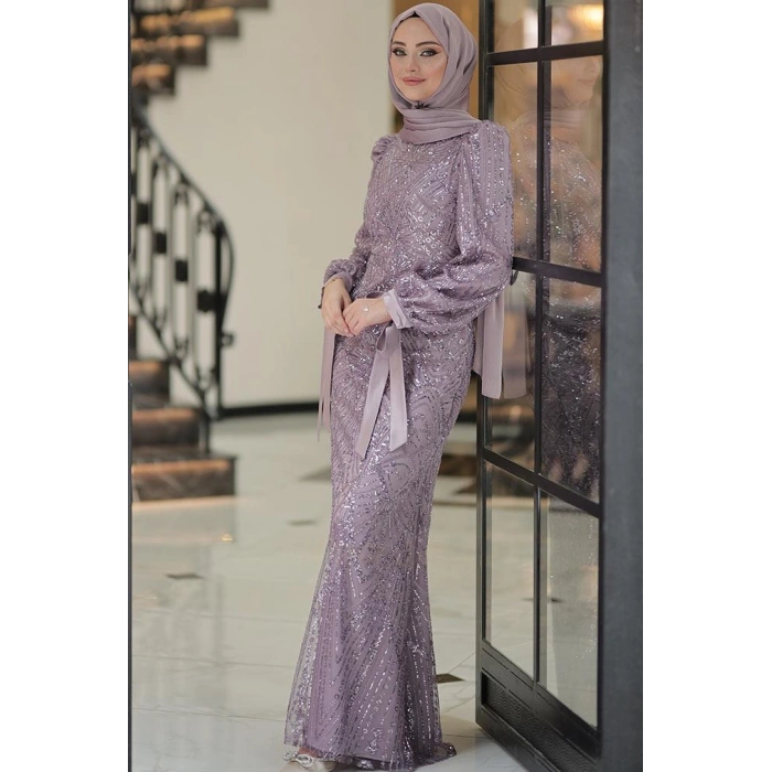 Pınar Şems Aylin Abiye Lila