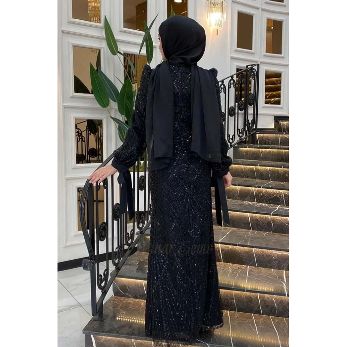 Pınar Şems Aylin Abiye Siyah