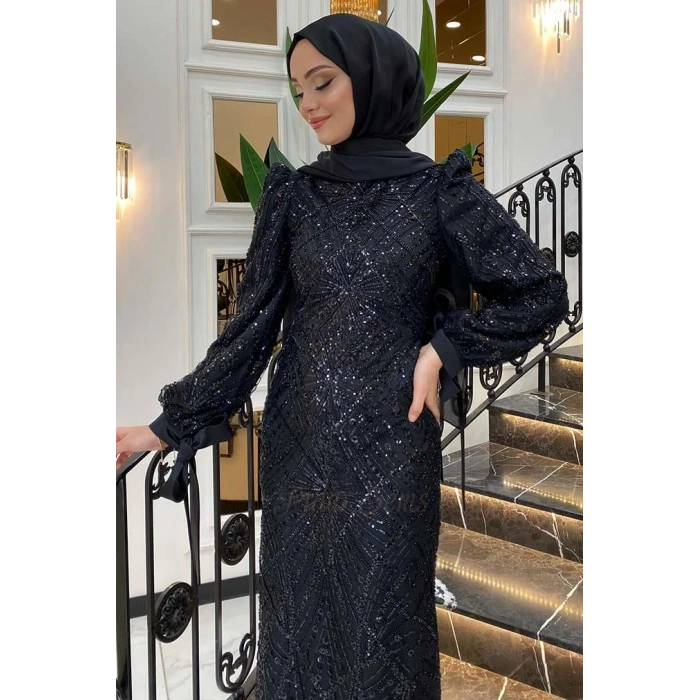 Pınar Şems Aylin Abiye Siyah