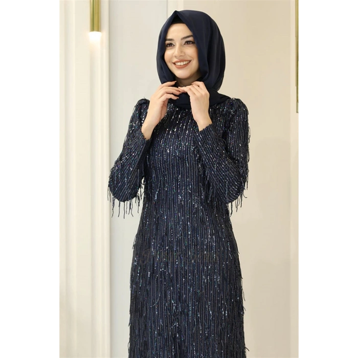 Pınar Şems Berra Abiye Lacivert