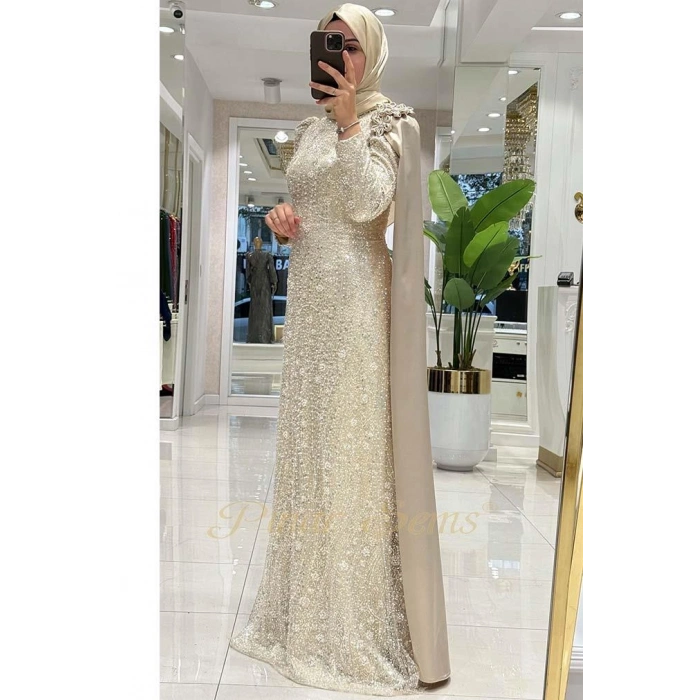 Pınar Şems Berrin Abiye Krem