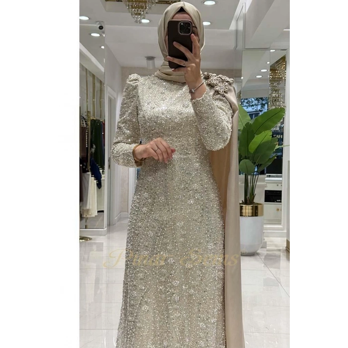 Pınar Şems Berrin Abiye Krem