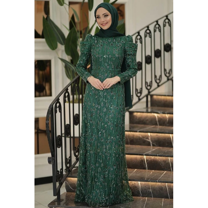 Pınar Şems Damla Abiye Zümrüt