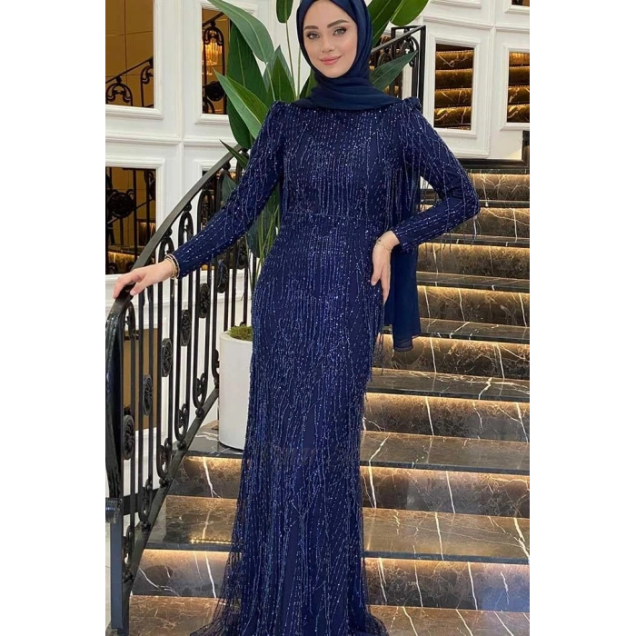 Pınar Şems Dilan Abiye Lacivert