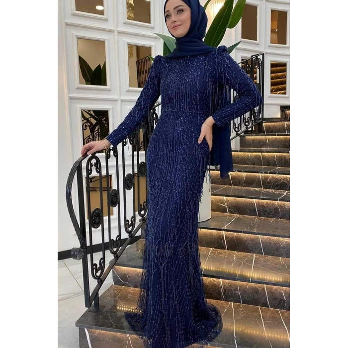 Pınar Şems Dilan Abiye Lacivert