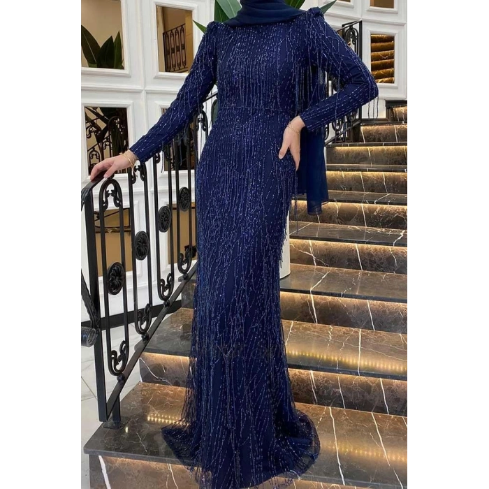 Pınar Şems Dilan Abiye Lacivert