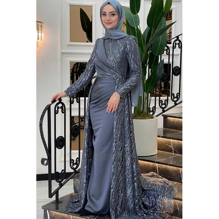 Pınar Şems Dilara Abiye Antrasit