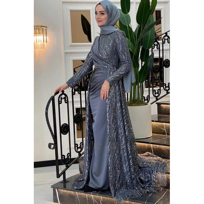 Pınar Şems Dilara Abiye Antrasit