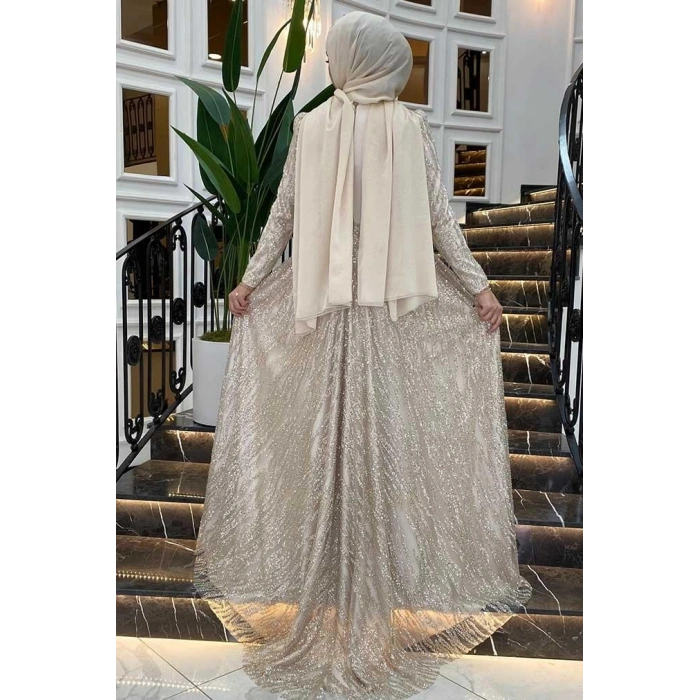 Pınar Şems Dilara Abiye Gold