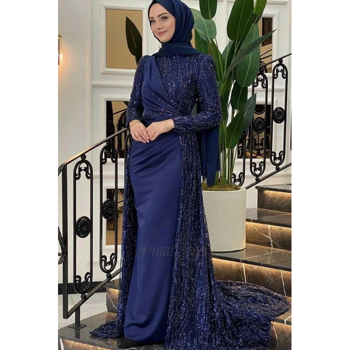 Pınar Şems Dilara Abiye Lacivert