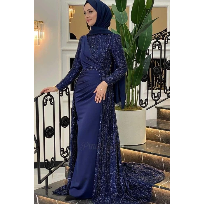 Pınar Şems Dilara Abiye Lacivert