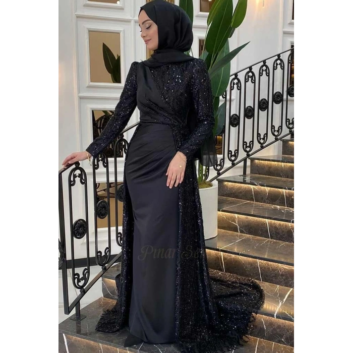 Pınar Şems Dilara Abiye Siyah