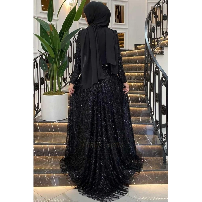 Pınar Şems Dilara Abiye Siyah