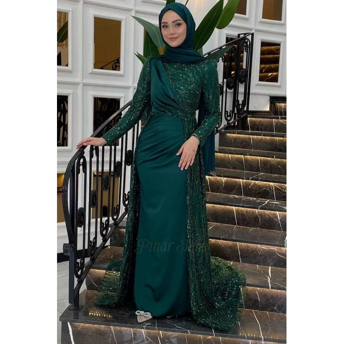 Pınar Şems Dilara Abiye Zümrüt