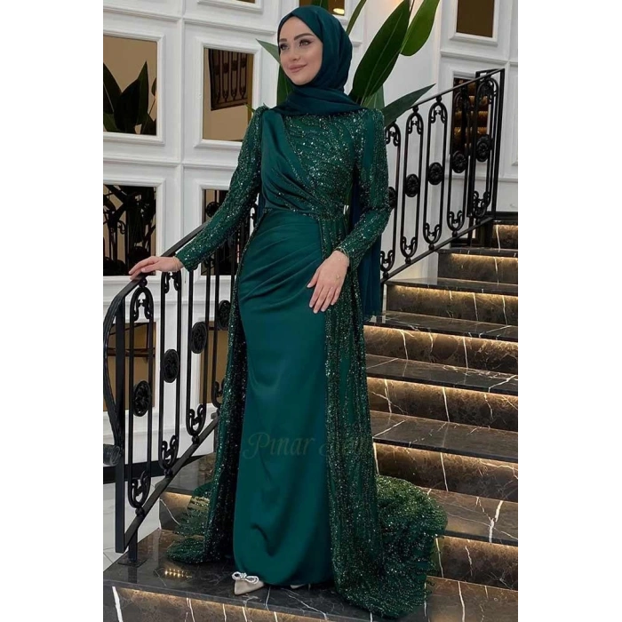 Pınar Şems Dilara Abiye Zümrüt